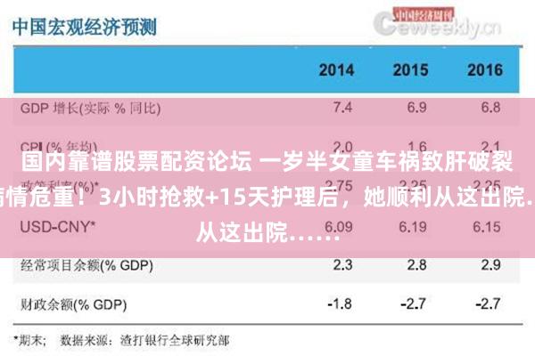 国内靠谱股票配资论坛 一岁半女童车祸致肝破裂，病情危重！3小时抢救+15天护理后，她顺利从这出院……