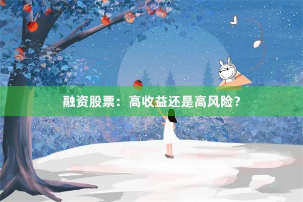 融资股票：高收益还是高风险？