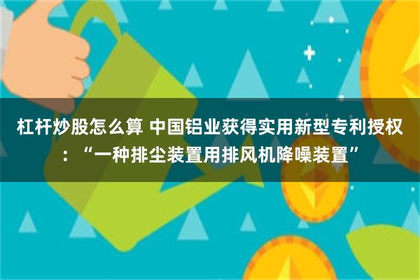 杠杆炒股怎么算 中国铝业获得实用新型专利授权：“一种排尘装置用排风机降噪装置”