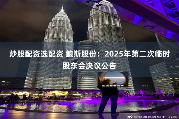 炒股配资选配资 鲍斯股份：2025年第二次临时股东会决议公告