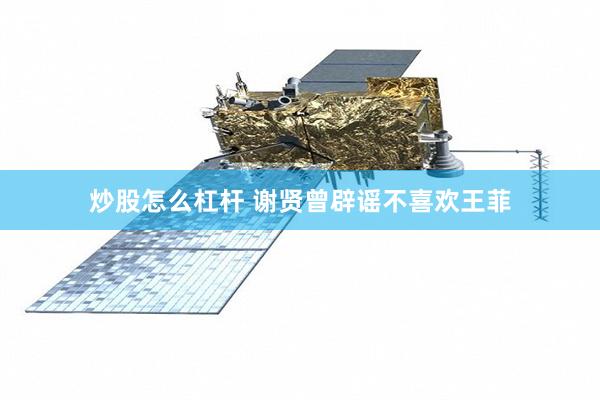 炒股怎么杠杆 谢贤曾辟谣不喜欢王菲